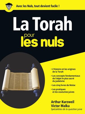 cover image of La Torah pour les Nuls